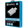 Kép 2/2 - SANDBERG USB-C tartozék, USB-C to USB 3.0 Dongle
