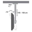 Kép 4/4 - SBOX CPLB-102M mennyezeti fali konzol, dönthető, forgatható, 37"-70", 800x400, max 50 kg