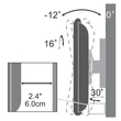 Kép 4/4 - SBOX LCD-2900B fali konzol, dönthető, forhatható, 19"-37", 200x200, max 25 kg