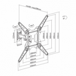 Kép 5/5 - SBOX LCD-441 23“ - 55“ karos fali konzol, dönthető, forgatható, 400x400, max. 30 kg