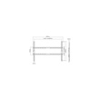 Kép 5/5 - SBOX PLB-2264F-2 FALI KONZOL,37-80 FIX, 600X400MM, 45 KG MAX.