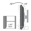 Kép 3/3 - SBOX PLB-2522T fali konzol, dönthető, 23"-42", 200x200. max 35 kg