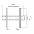 Kép 2/3 - SBOX PLB-2544T fali konzolt, dönthető 32"-55", 400x400, max 35 kg