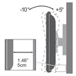Kép 4/4 - SBOX PLB-2546T fali konzol, dönthető, 37"-70", 640x400, max 35 kg