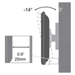 Kép 4/4 - SBOX PLB-3446T fali konzol, dönthető, 37"-70", 600x400, max. 35 kg
