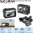 Kép 2/6 - SJCAM 4K Action Camera SJ8 Dual Screen, Black, WIFI, 16 MP, dupla LCD kijelző, éjszakai látás, távirányító, időzítő