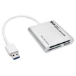 Kép 2/3 - TRIPP LITE adapter, SuperSpeed multi-drive memóriakártya olvasó/író, aluminium