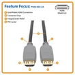 Kép 2/4 - TRIPP LITE kábel, HDMI, 4K 60 Hz, 4:4:4, fekete, M/M, 90cm