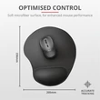 Kép 4/5 - TRUST Egéralátét 16977 (BigFoot Mouse Pad - black)