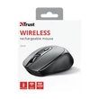 Kép 3/5 - TRUST Vezeték nélküli tölthető egér 23809 (Zaya Rechargeable Wireless Mouse - black)