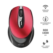 Kép 1/5 - TRUST Vezeték nélküli tölthető egér 24019 (Zaya Rechargeable Wireless Mouse - red)