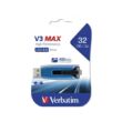 Kép 1/4 - VERBATIM Pendrive, 32GB, USB 3.0, 175/80 MB/sec, "V3 MAX", kék-fekete