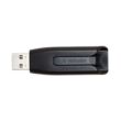 Kép 2/3 - VERBATIM Pendrive, 64GB, USB 3.0, 80/25 MB/sec, "V3", fekete-szürke