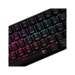 Kép 2/5 - WHITE SHARK GK-004111B/R-US SHINOBI-2/B-R-US mech. bill. 61 piros gomb,fekete,angol
