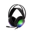 Kép 4/5 - WHITE SHARK PEACOCK-B, GH-2444B, gamer fejhallgató, RGB, fekete, (3.5 Jack+USB)