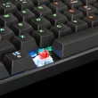 Kép 5/5 - WHITE SHARK SHINOBI mechanikus (red switch) gamer billentyűzet, fekete (angol)