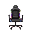 Kép 1/5 - WHITE SHARK THUNDERBOLT RGB gamer szék fekete/piros varrás
