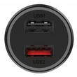 Kép 2/5 - XIAOMI Autós töltő, Mi 37W Dual-Port Car Charger