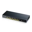 Kép 1/2 - ZYXEL Switch 10x1000Mbps(8xPOE) + 2xGigabit SFP, Fémházas Menedzselhető (8GbE port), GS1900-10HP-EU0102F