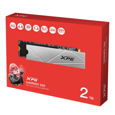 ADATA SSD M.2 2280 NVMe Gen4x4 2TB GAMMIX S60