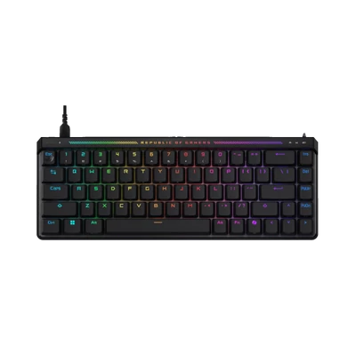ASUS Vezetékes Billentyűzet ROG FALCHION ACE HFX USB, Fekete