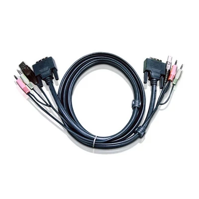 ATEN KVM Kábel USB DVI 1,8m 2L-7D02UI