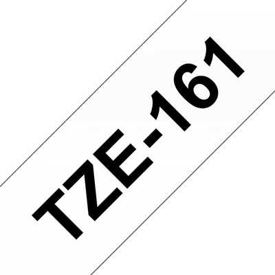 BROTHER szalag TZe-161, Átlátszó alapon Fekete, Laminált, 36mm  1.4", 8 méter