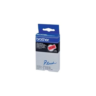 Brother szalag TC401 P-Touch, 12mm piros alapon fekete