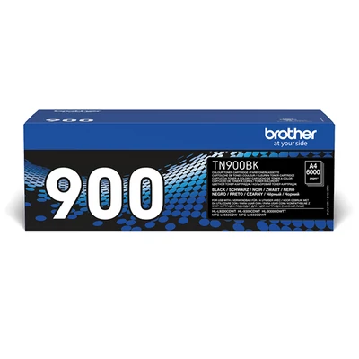 Brother Toner TN-900BK, Szuper nagy töltetű - 6000 oldal, Fekete