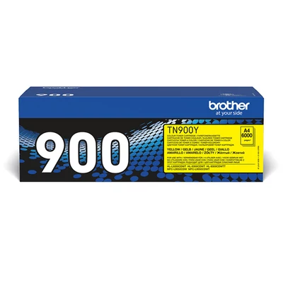 Brother Toner TN-900Y, Szuper nagy töltetű - 6000 oldal, Sárga