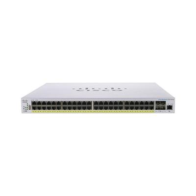 CISCO Switch 40x1000Mbps (POE+) + 8x5000Mbps (POE+) + 4x10Gbps SFP+, Rackes, Menedzselhető - CBS350-48NGP-4X-EU