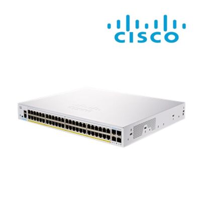 CISCO Switch 48x1000Mbps + 4x10000Mbps SFP+, Menedzselhető, Fémházas, Rackes - CBS250-48T-4X-EU