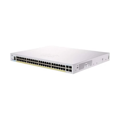 CISCO Switch 48x1000Mbps + 4x1000Mbps SFP, Fémházas, Rackes, Menedzselhető - CBS350-48T-4G-EU