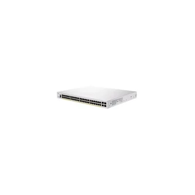 CISCO Switch 48x1000Mbps (POE+) + 4x1000Mbps SFP, Fémházas Rackes, Menedzselhető - CBS250-48P-4G-EU