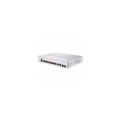 CISCO Switch 6x1000Mbps (POE+) + 2x2500 SFP+ Kombó, Rackes, Fémházas, Menedzselhető - CBS350-8MGP-2X-EU