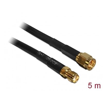 DELOCK kábel Antenna SMA Plug > SMA Jack CFD/RF200 5m low loss