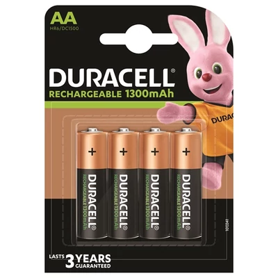 DURACELL 4db AA 1300 ujratoltheto elem