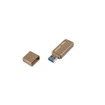 GOODRAM Pendrive 128GB, UME3 USB 3.1, ECO Friendly (100%-ban lebombó ház)