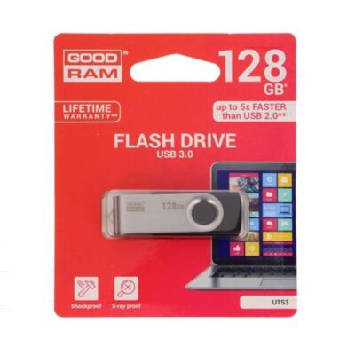 GOODRAM Pendrive 128GB, UTS3 USB 3.0, Fekete