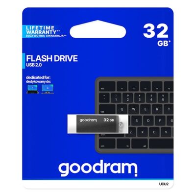 GOODRAM Pendrive 32GB, UCU2 USB 2.0, Fekete