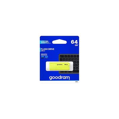 GOODRAM Pendrive 64GB, UME2 USB 2.0, Sárga