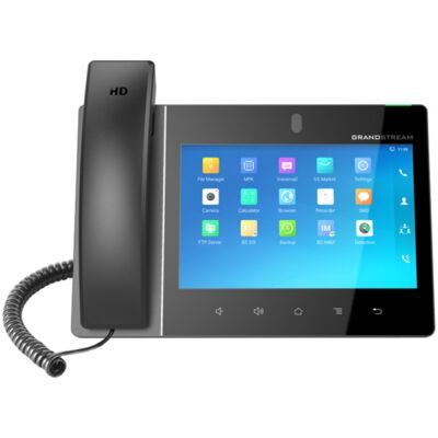GRANDSTREAM IP Multimédiás Telefon Android rendszer, HD színes LCD Érintőképernyős POE, GXV3380