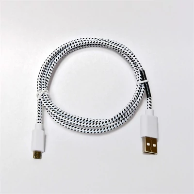 HAMA 20075, ADATKÁBEL MICRO USB, SZÖVET 1M, FEHÉR