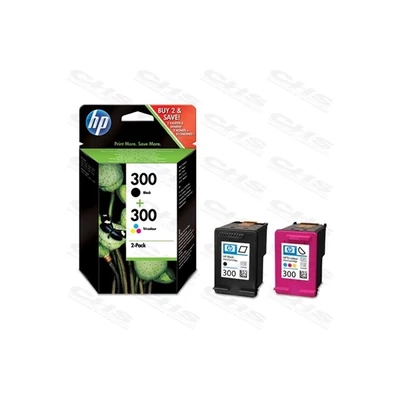 HP Patron No300, két darabos kiszerelésű fekete/színes