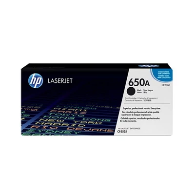 HP Toner (650A) CE270A fekete 13500/oldal