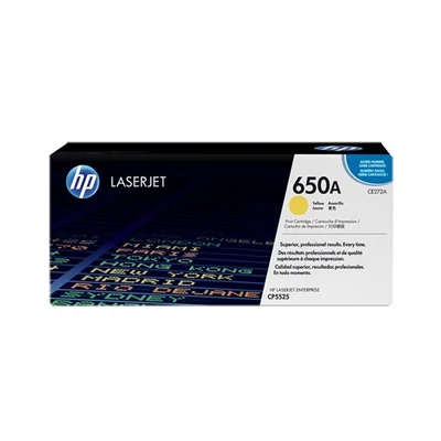 HP Toner (650A) CE272A sárga 15000/oldal