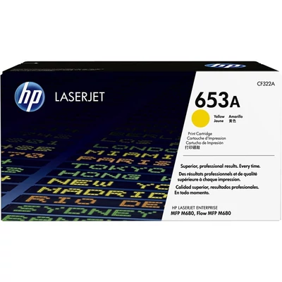 HP Toner (653A) CF322A sárga 16500/oldal
