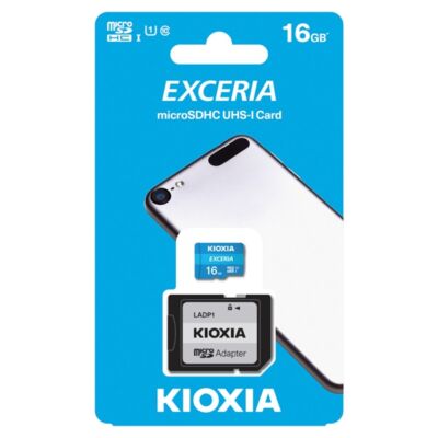 KIOXIA Memóriakártya SDHC 16GB CL10 UHS-I + adapter (TOSHIBA)