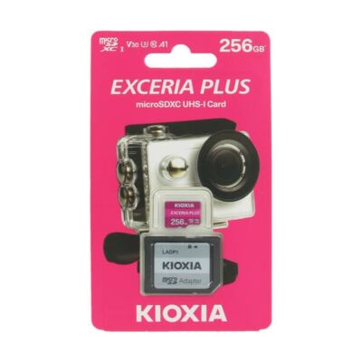 KIOXIA Memóriakártya SDXC 256GB CL10 UHS-I U3 + adapter (TOSHIBA)