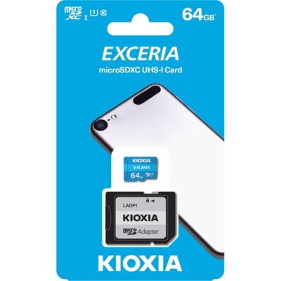 KIOXIA Memóriakártya SDXC 64GB CL10 UHS-I + adapter (TOSHIBA)